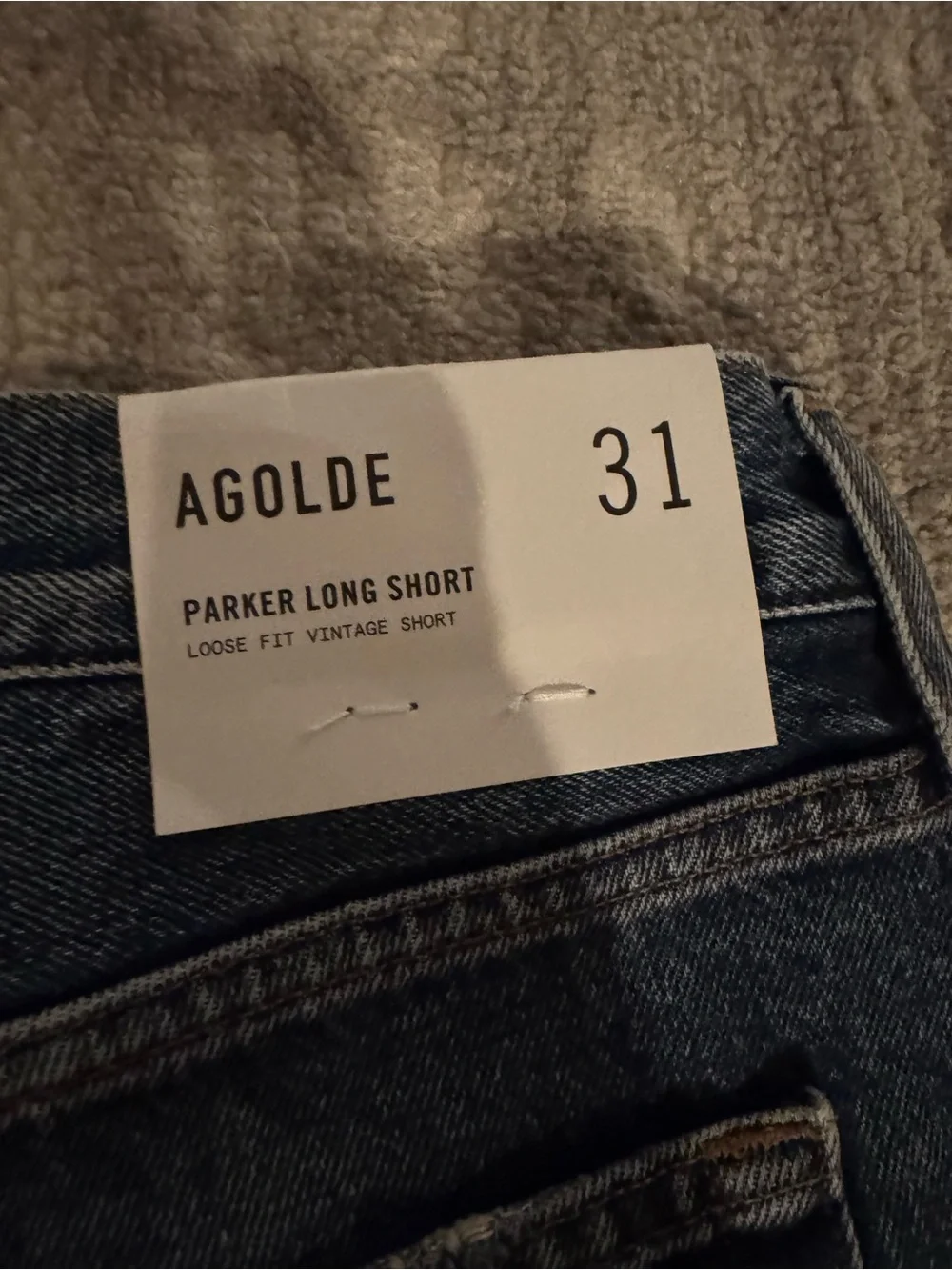 Women's Parker Long Vintage Loose Short in Upshot AGOLDE